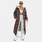 Aveline the Label | Women’s Long Hooded Puffer Coat