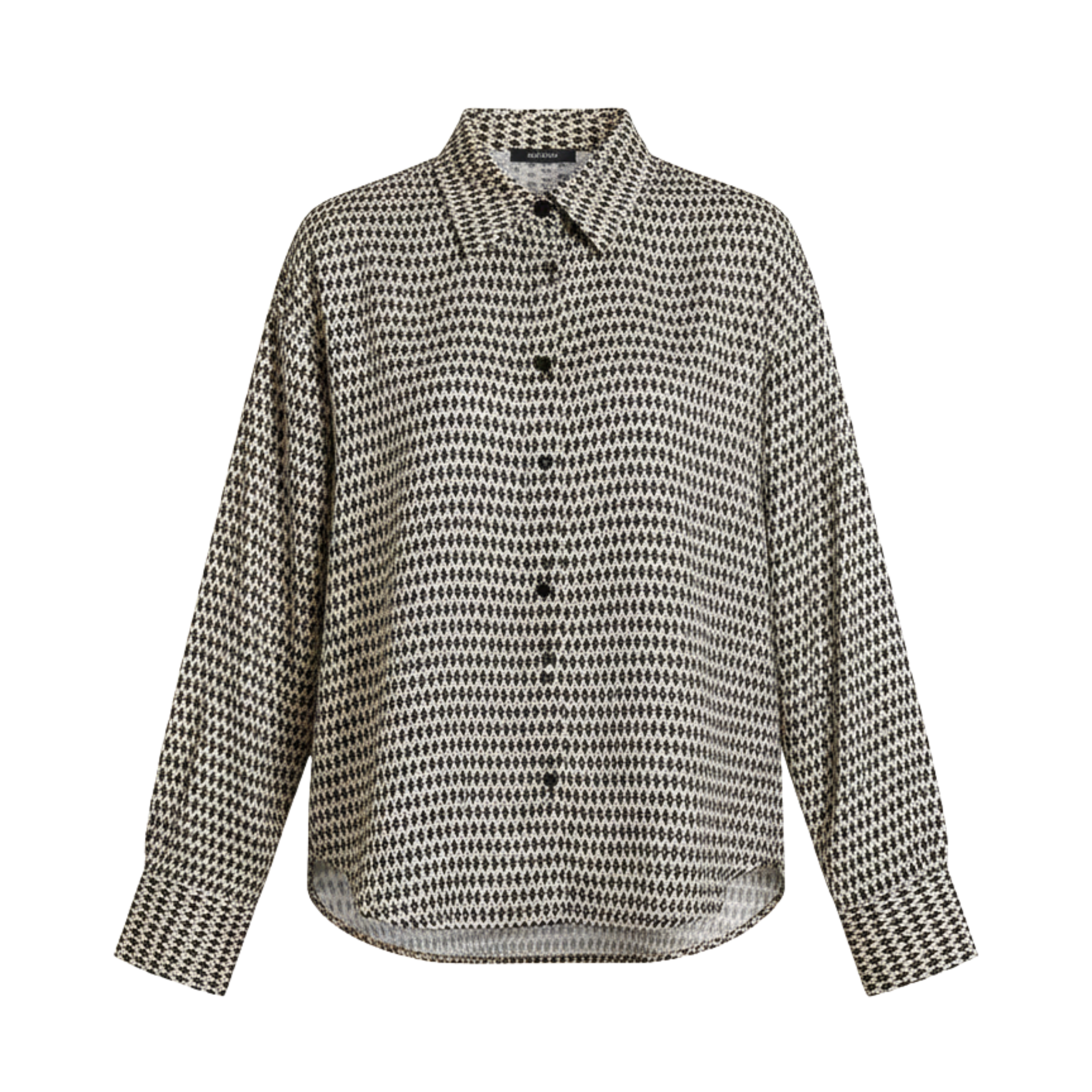 Women’s Geometric Print Long Sleeve Shirt – Lightweight Style