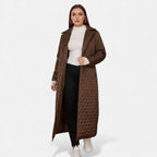Aveline the Label | Women’s Long Coat with Quilted Detail