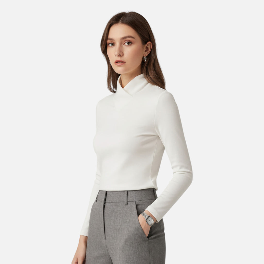 Aveline the Label | Women’s High-Neck Long-Sleeve Top