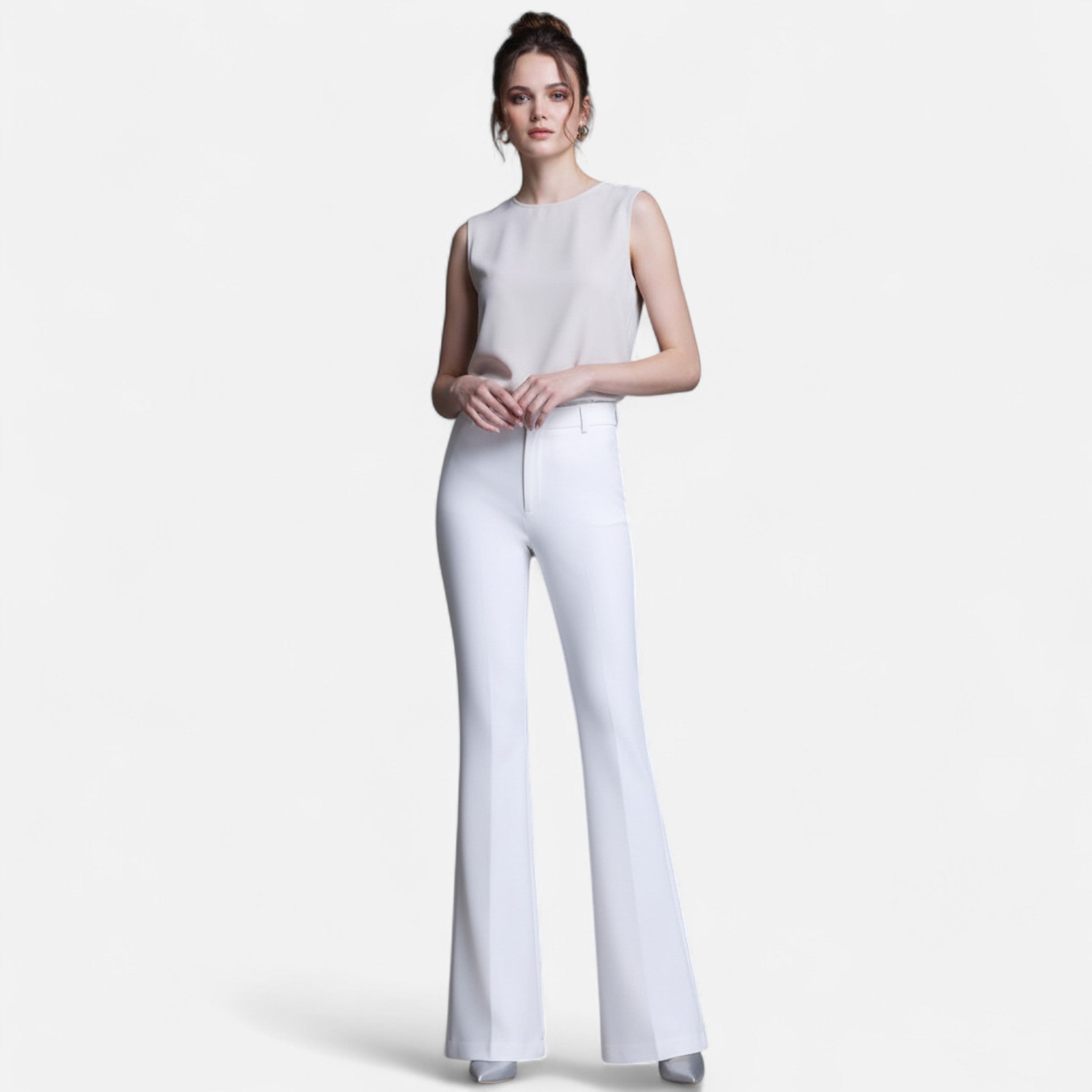 Aveline the Label | Women’s Slim-Fit High-Waist Flared Pants