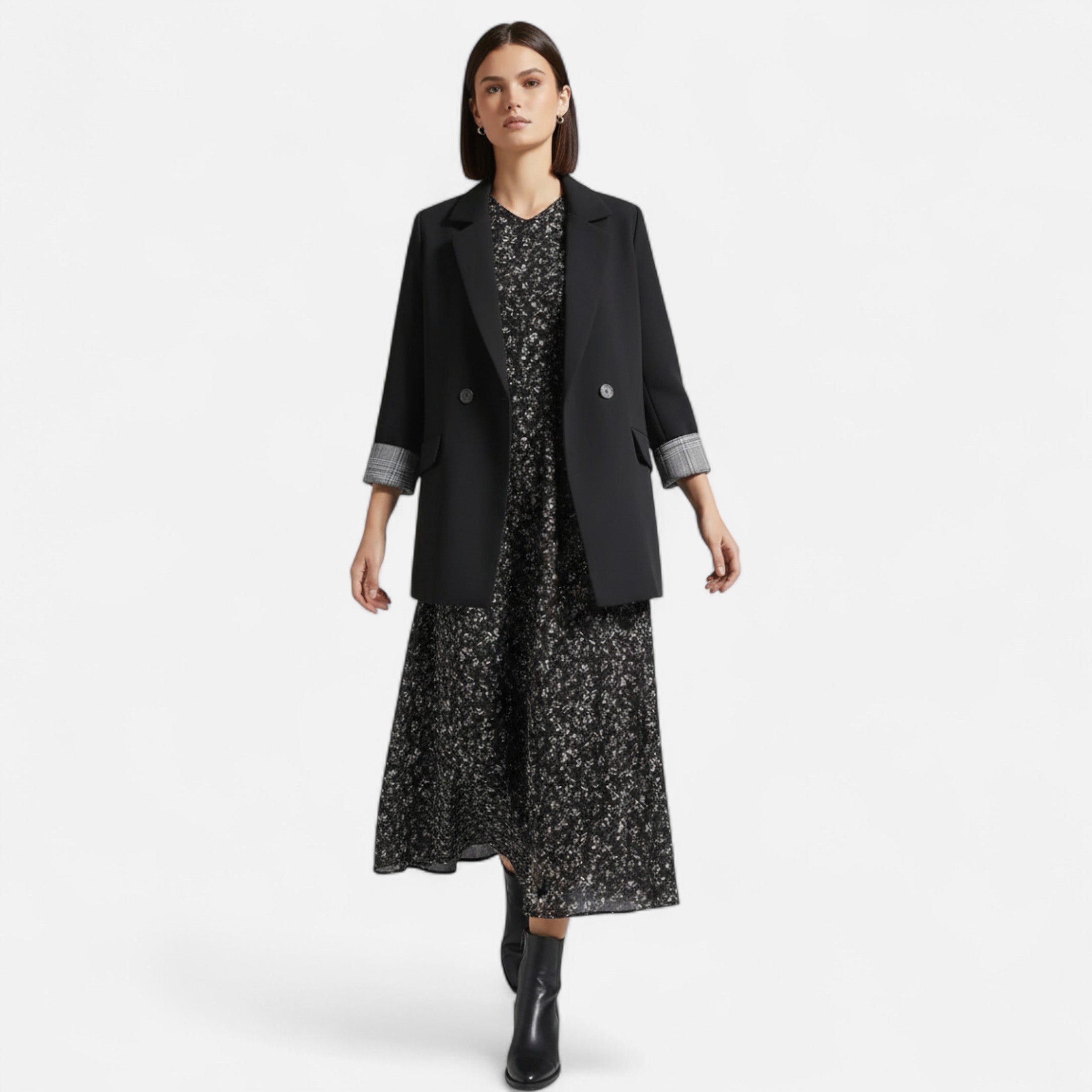 Aveline the Label | Women’s Autumn Chiffon Elegance Dress