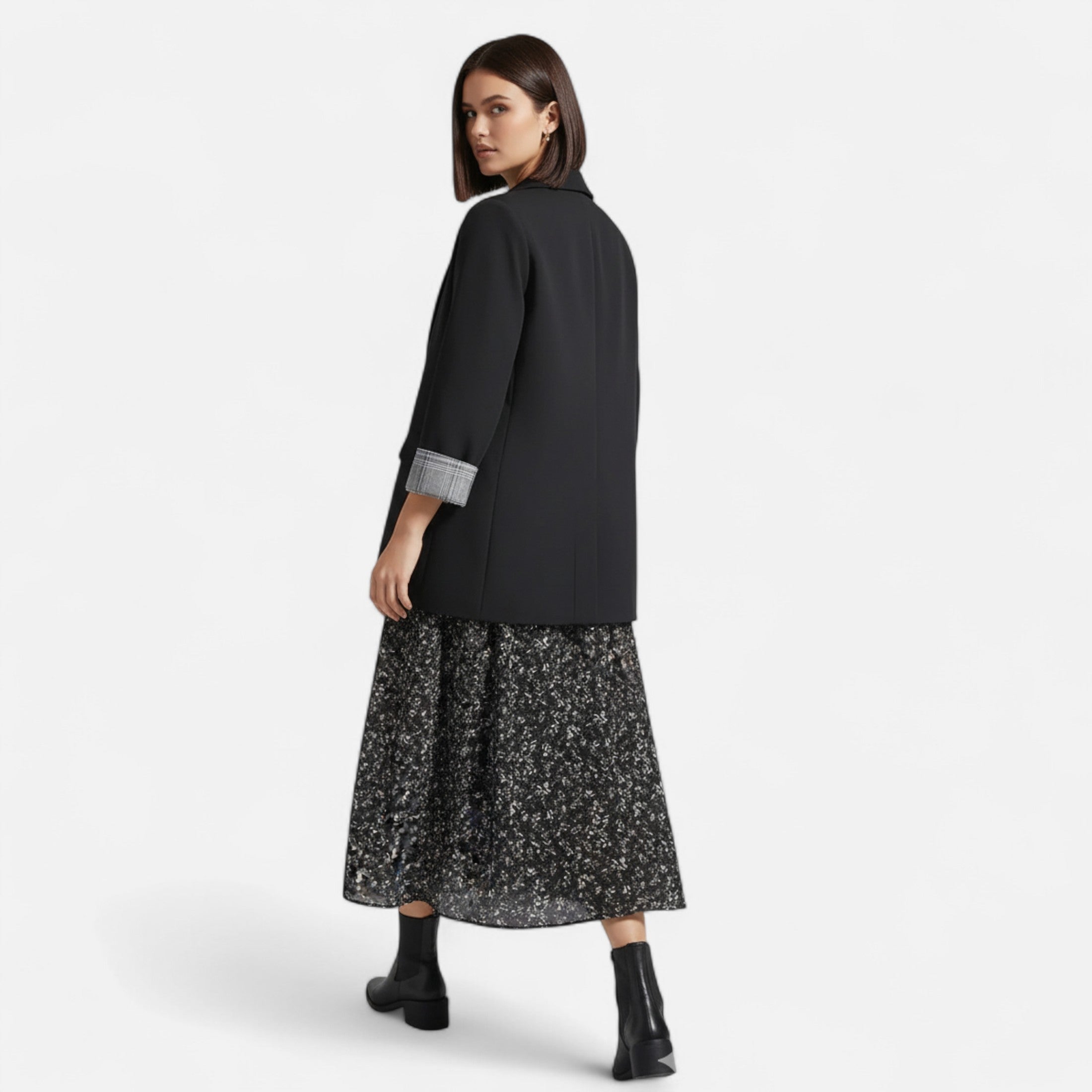 Aveline the Label | Women’s Autumn Chiffon Elegance Dress