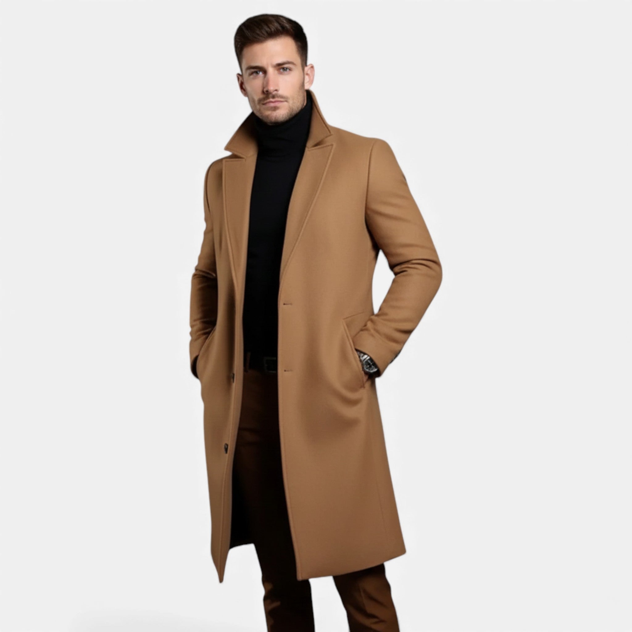 Aveline the Label | Men’s Classic Long Wool Coat