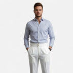 Aveline the Label | Men’s High-Waist Straight-Leg Draped Trousers