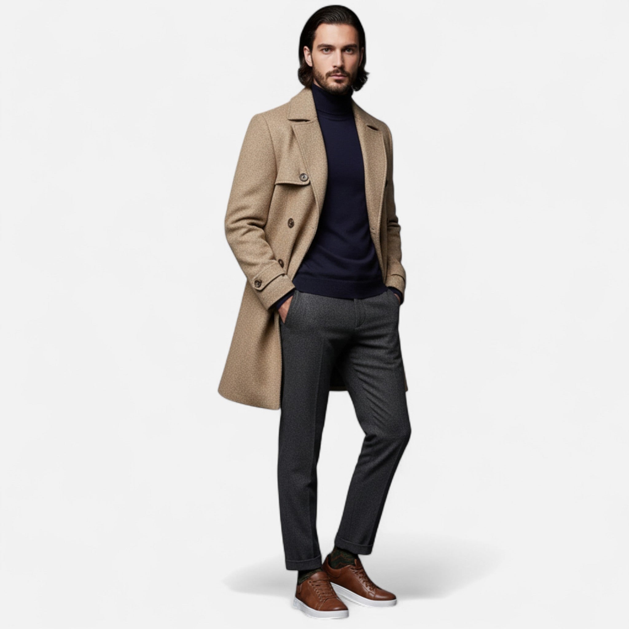 Aveline the Label | Men’s Flat Lace-Up Sneakers