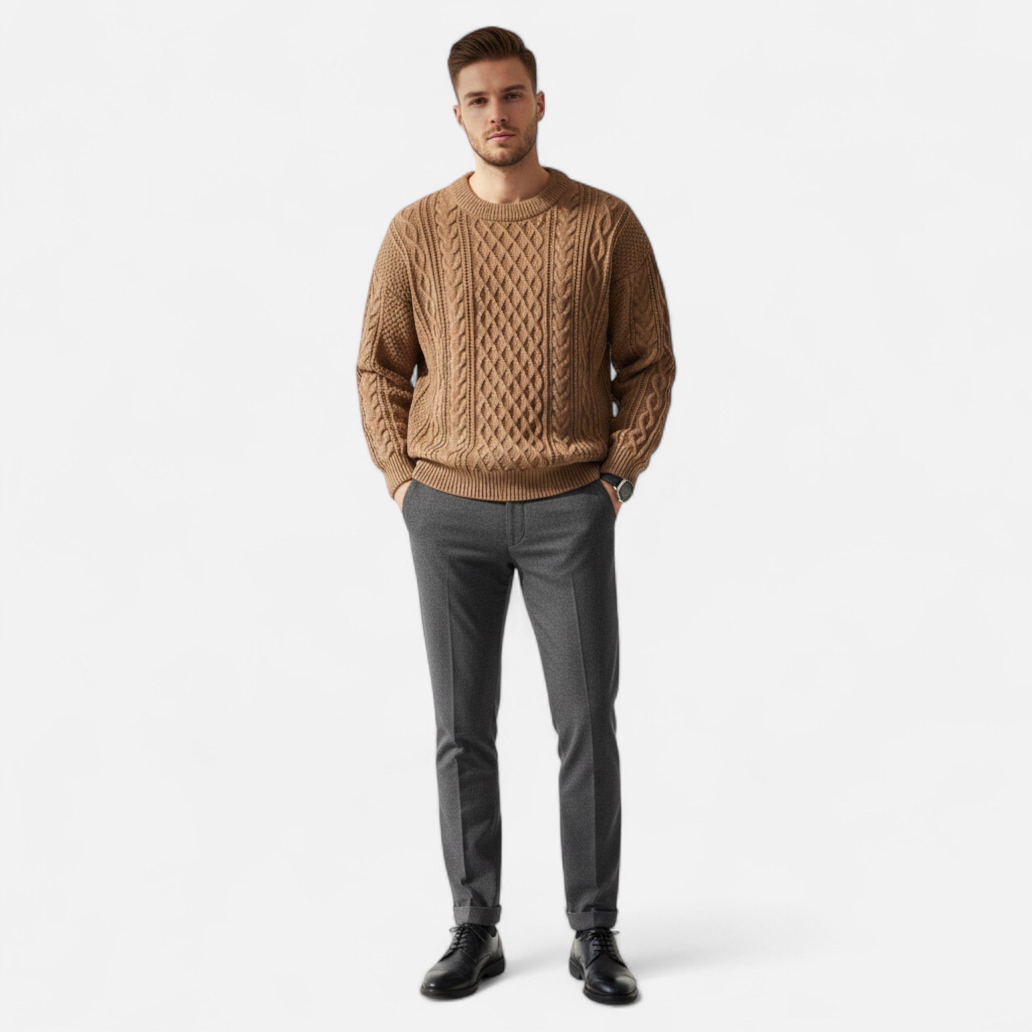 Aveline the Label | Men's Classic Jumper in Premium Wool