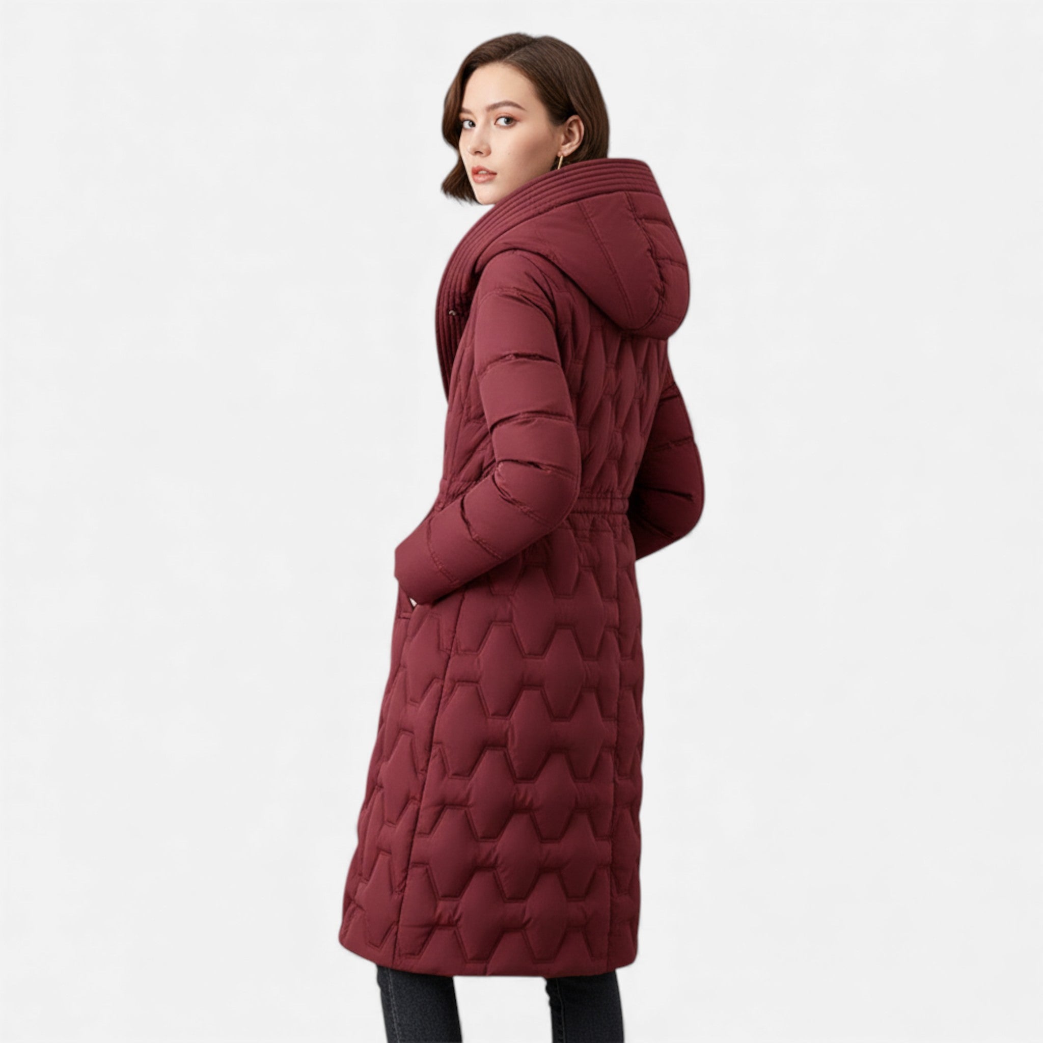Aveline the Label | Women’s Quilted Longline Winter Coat