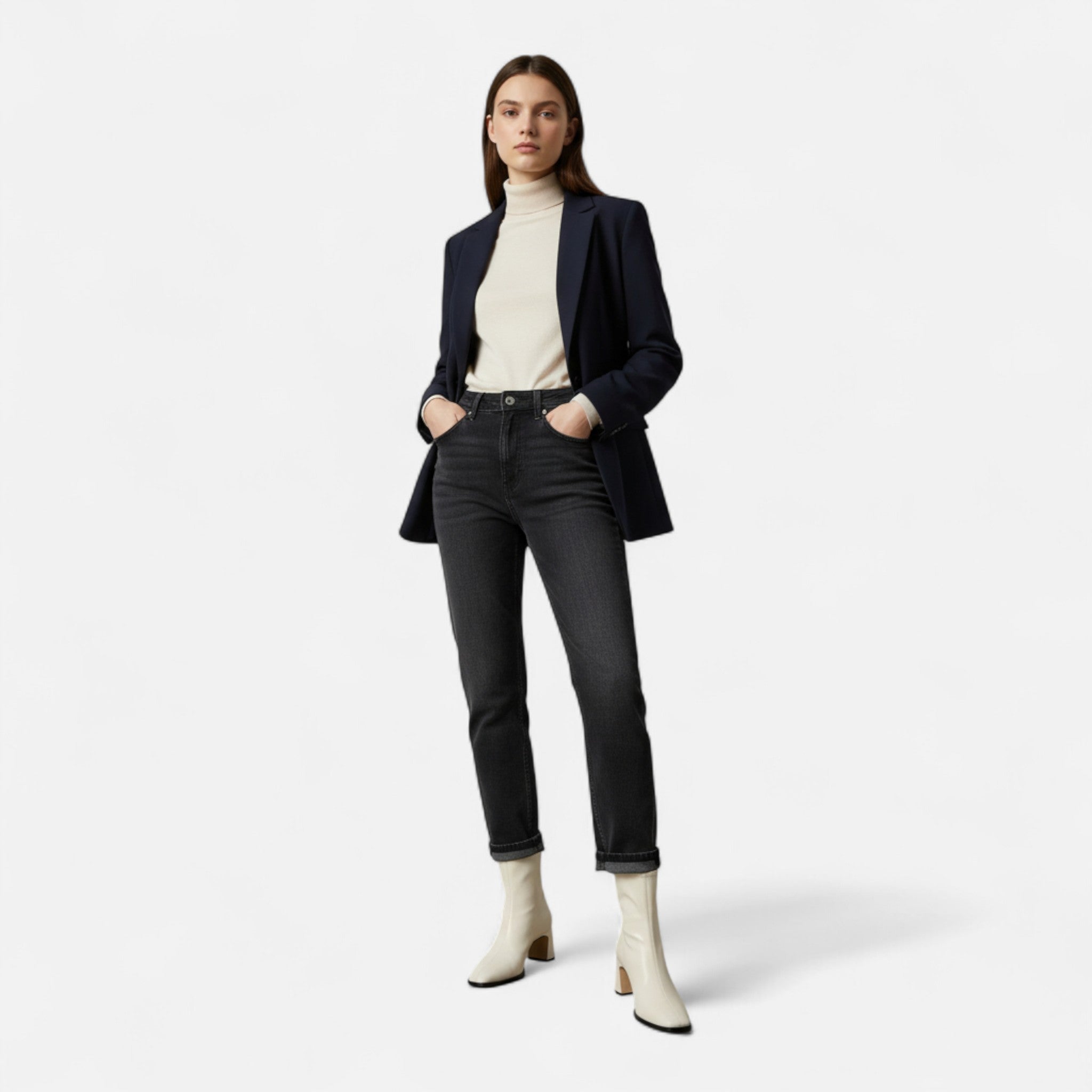 Aveline the Label | Women’s Vintage Square-Toe Ankle Boots