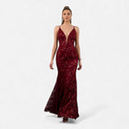 Aveline the Label | Women’s Elegant Sequin Maxi Dress