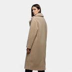 Aveline the Label | Women’s Long Teddy Coat with Double Breasted Front