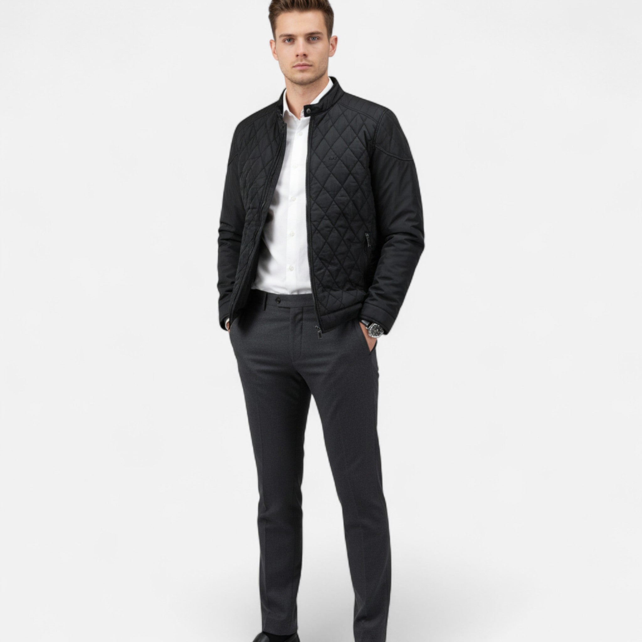 Aveline the Label | Men’s Classic Stitch Tailored-Fit Jacket