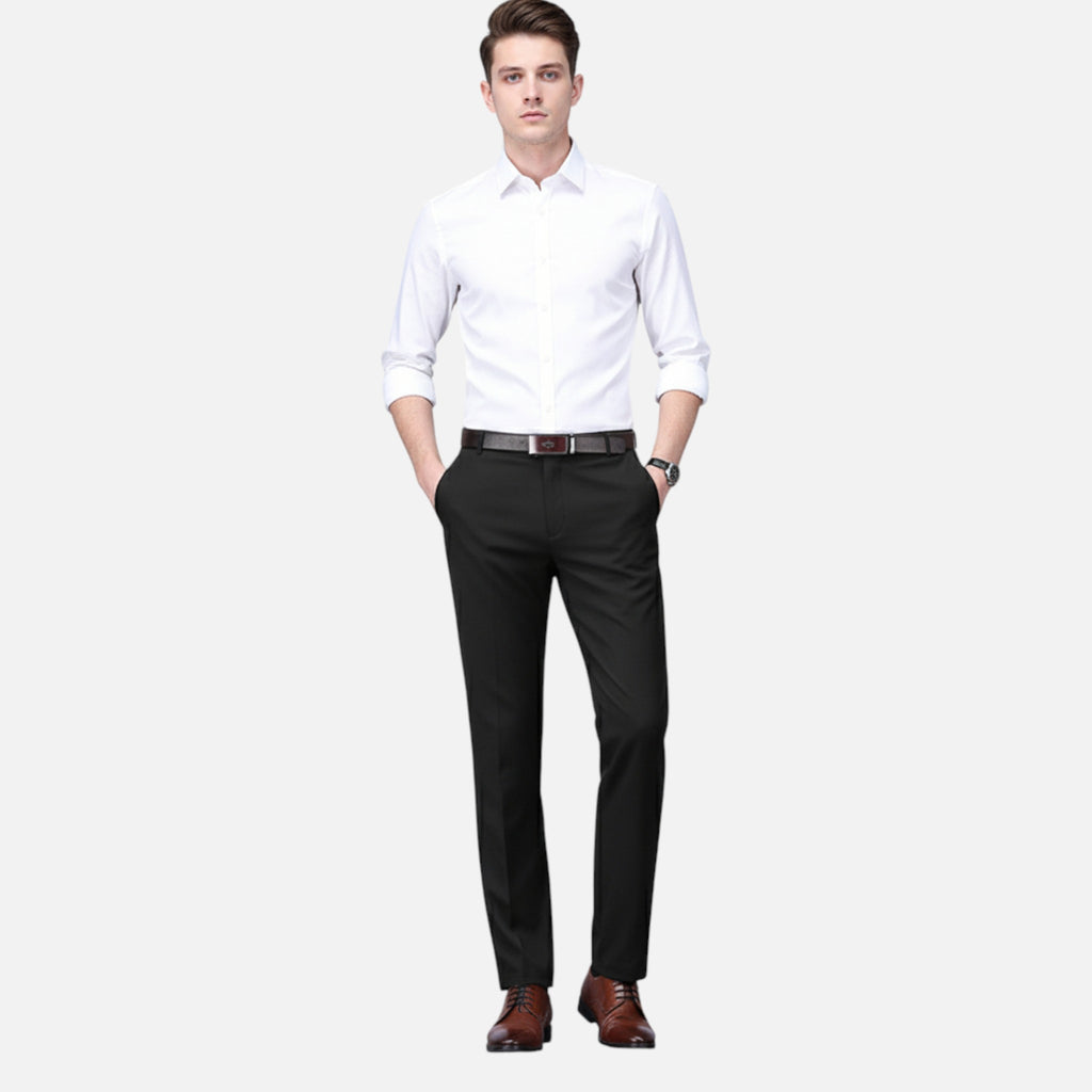 Aveline the Label | Men’s Black Stretch Pants Smart Casual