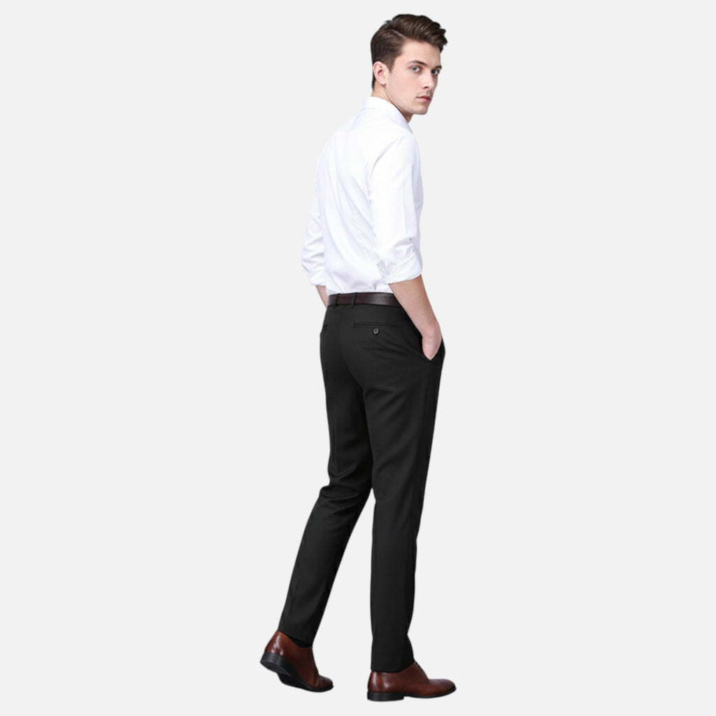 Aveline the Label | Men’s Black Stretch Pants Smart Casual