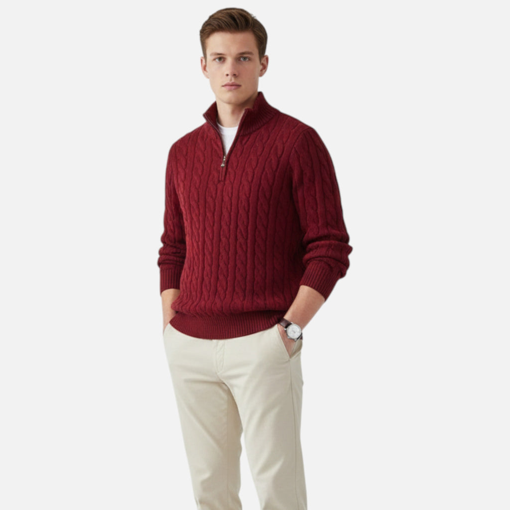 Aveline the Label | Men’s Half Zip Sweater