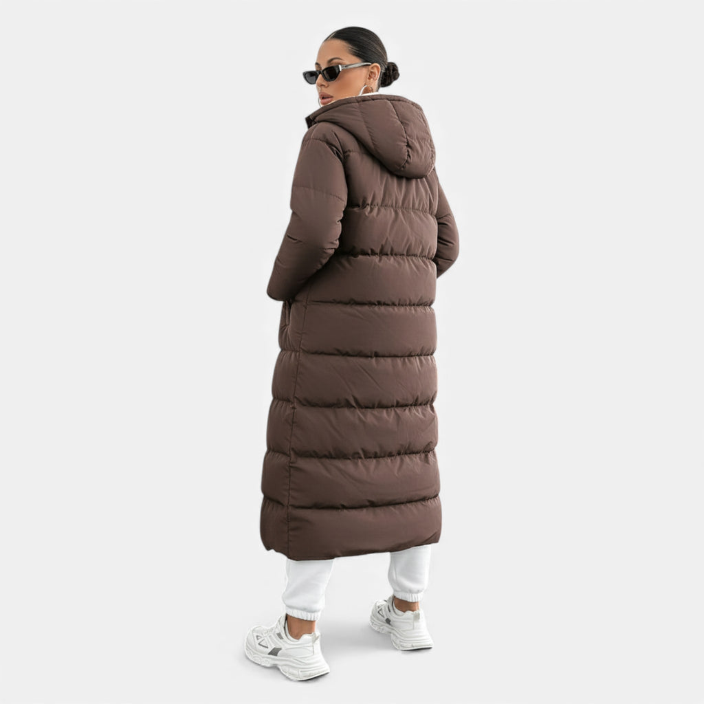 Aveline the Label | Women’s Long Hooded Puffer Coat