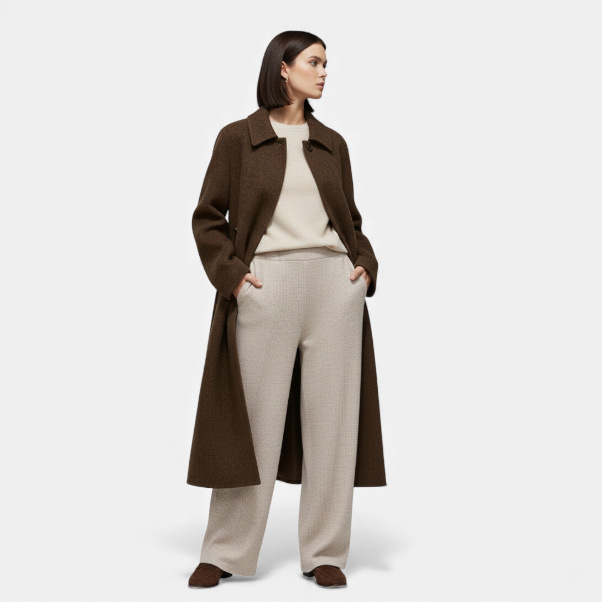 Aveline the Label | Women’s Structured Long Wool Winter Coat