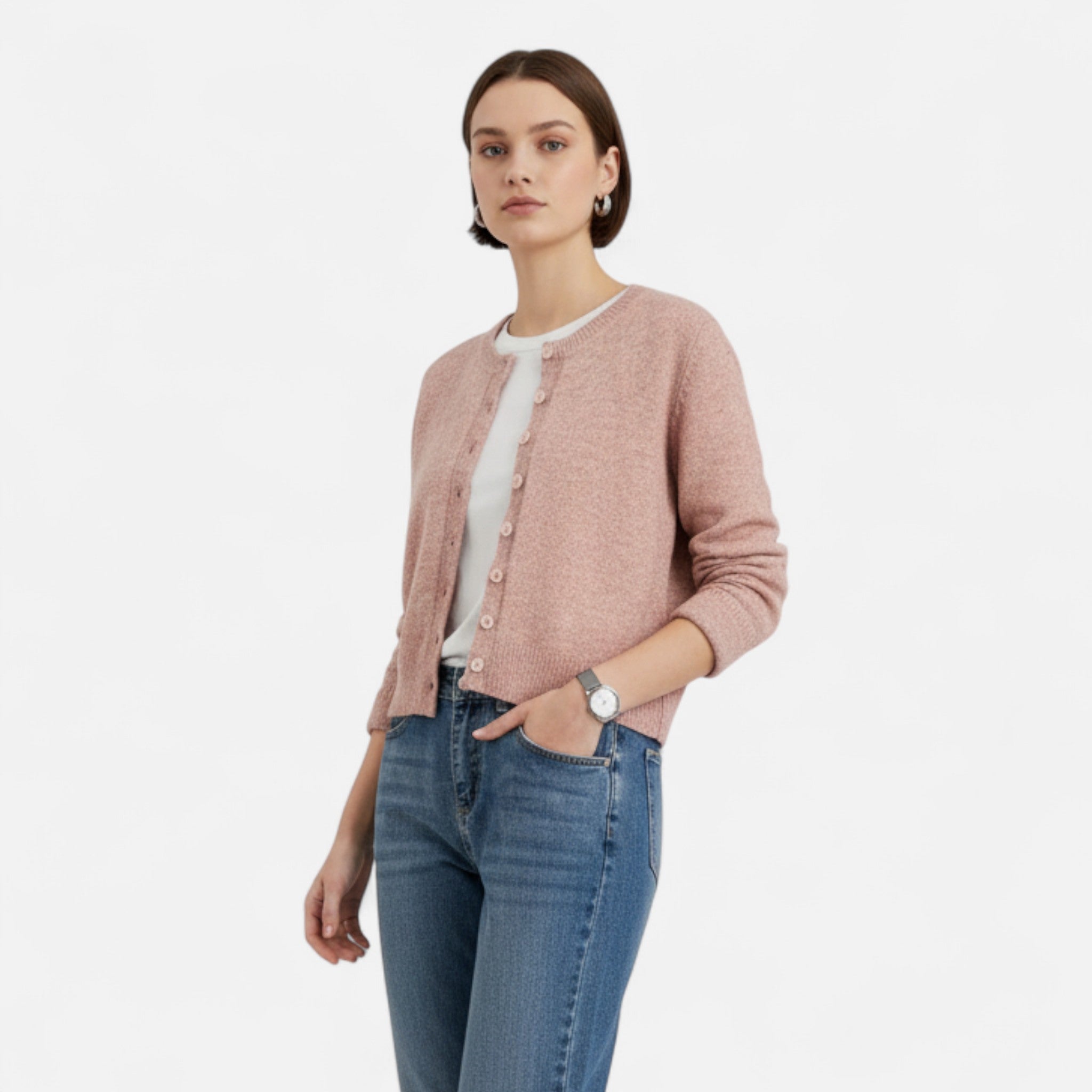 Aveline the Label | Women’s Button-Front Long Sleeve Cardigan