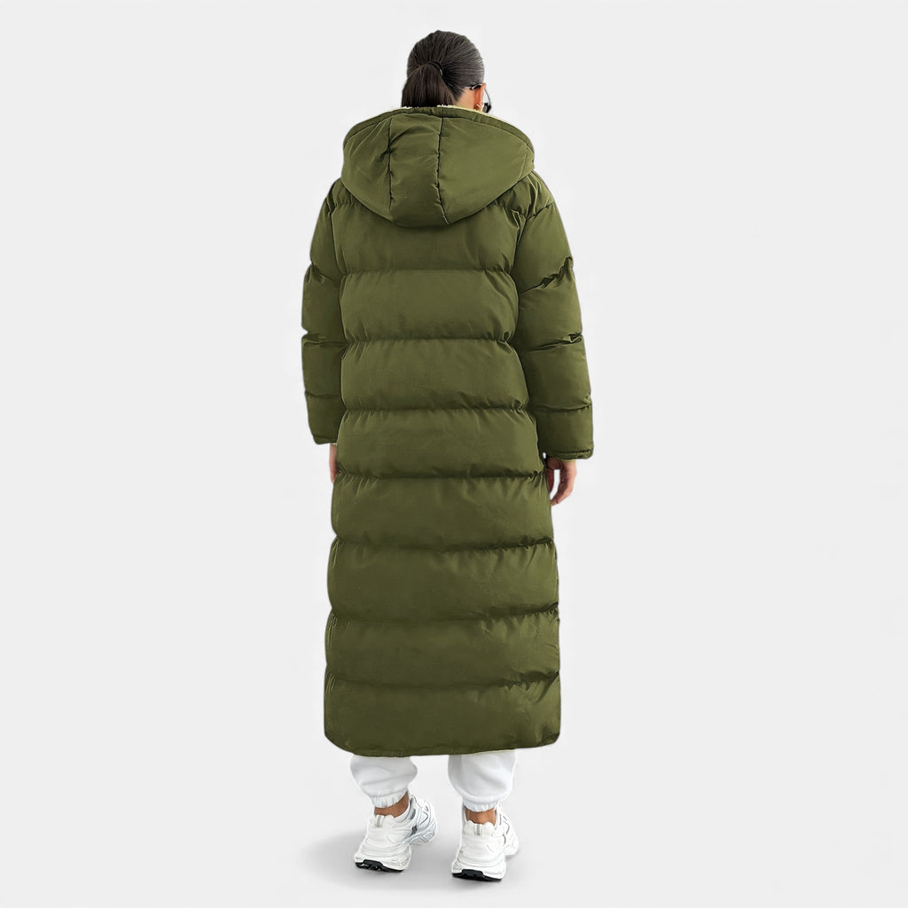 Aveline the Label | Women’s Long Hooded Puffer Coat