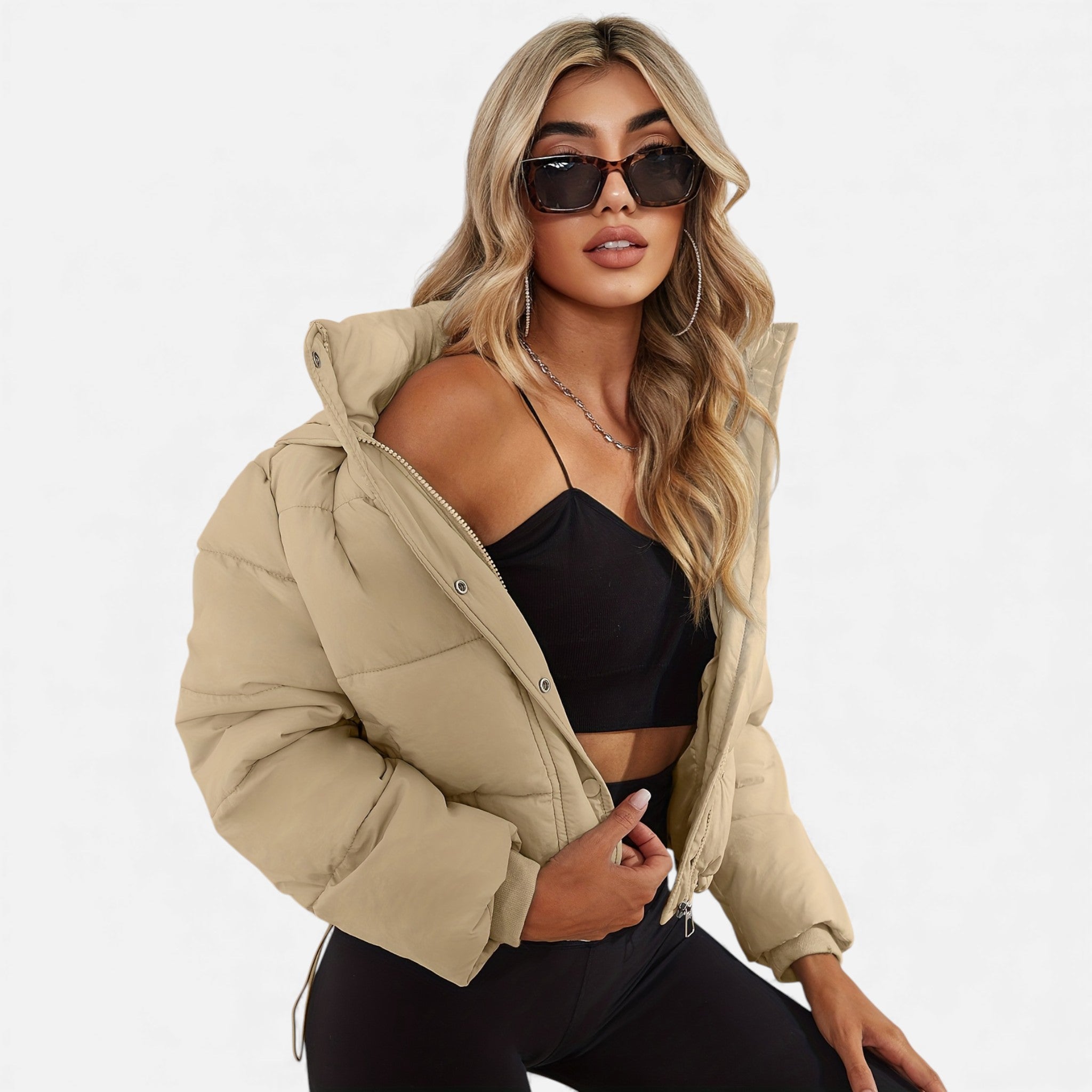 Aveline the Label | Women’s Cropped Puffer Jacket