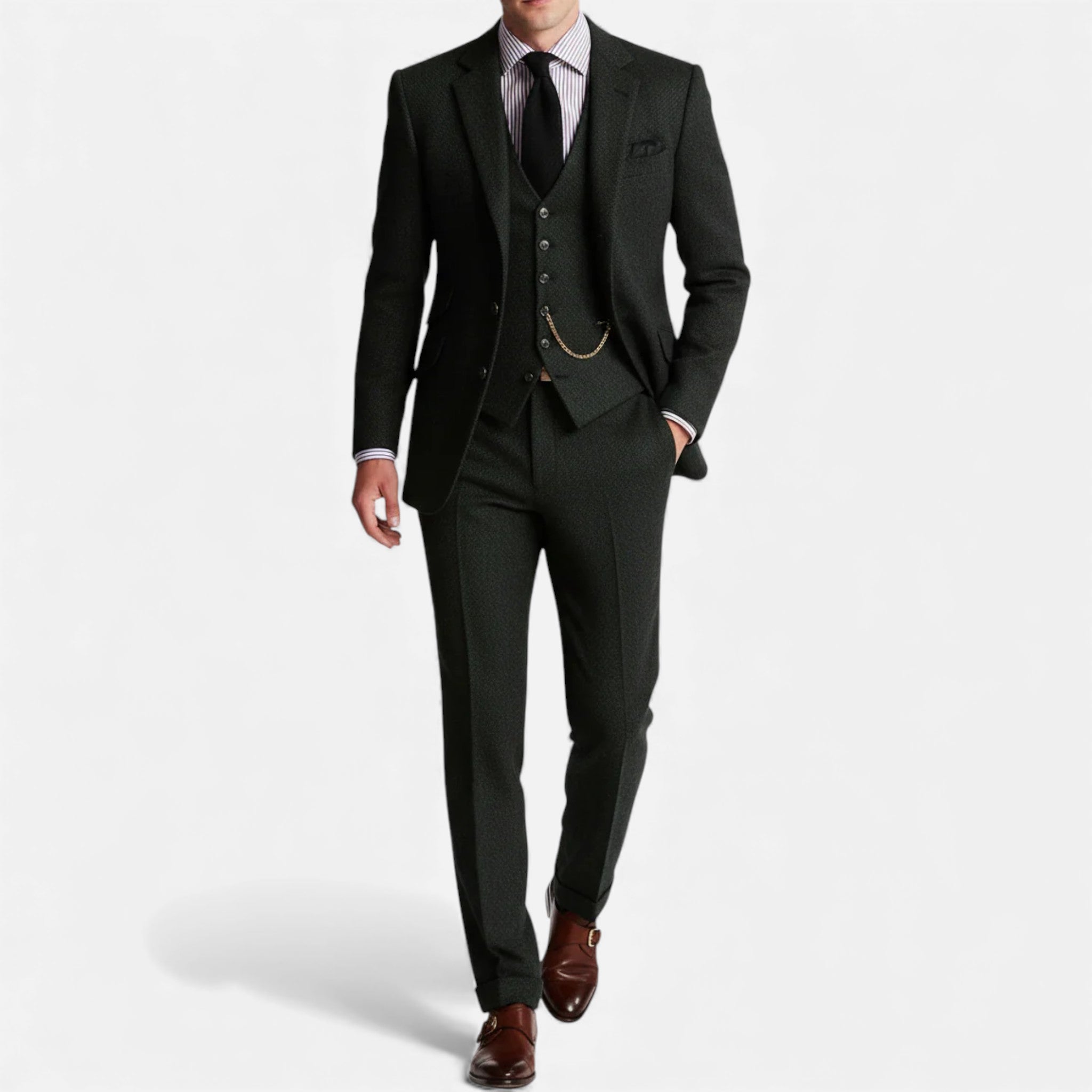 Aveline the Label | Men’s Classic Three-Piece Tweed Suit