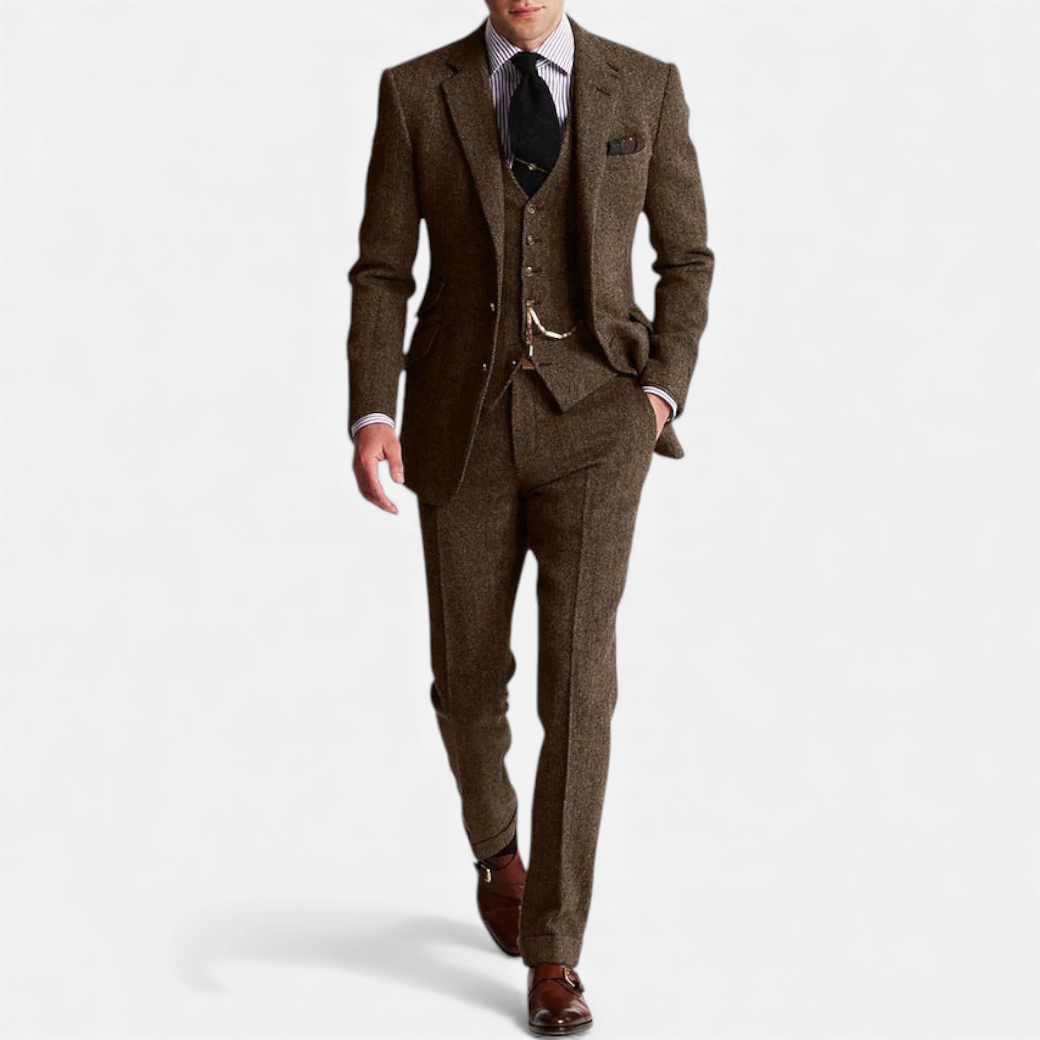 Aveline the Label | Men’s Classic Three-Piece Tweed Suit
