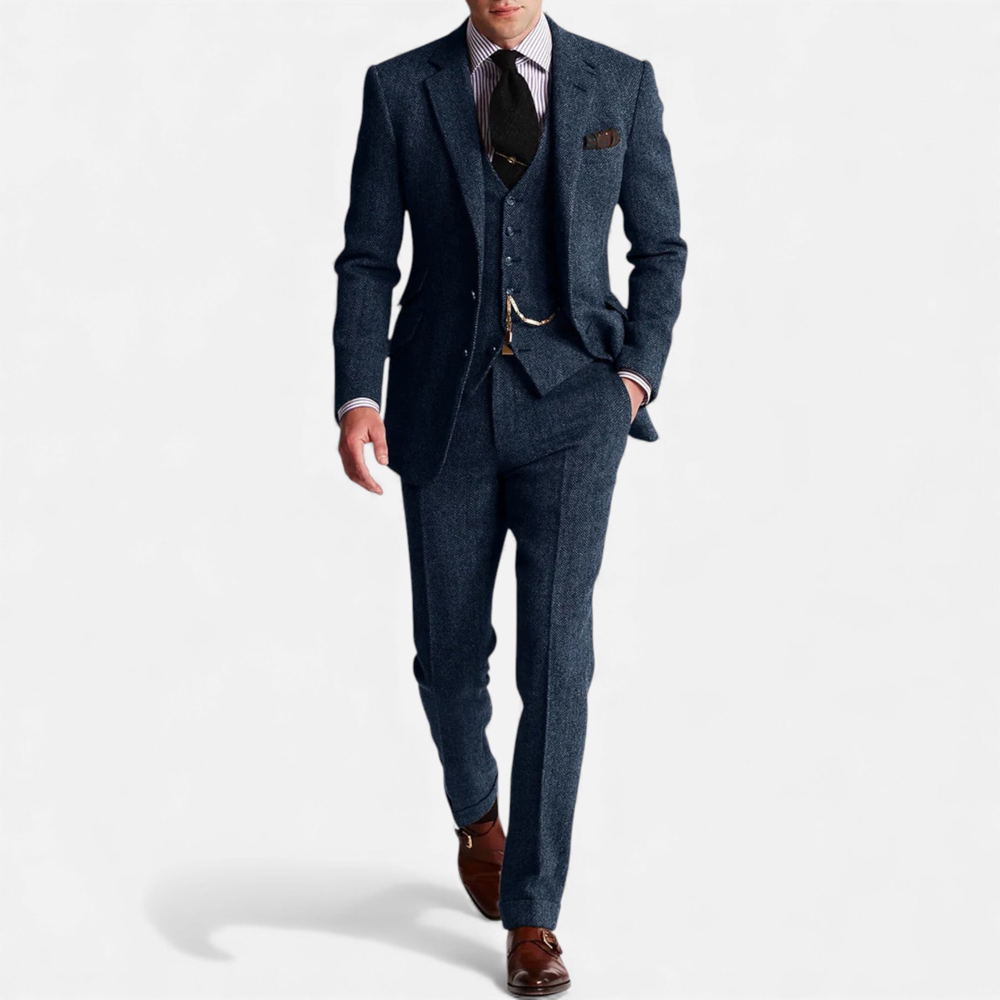 Aveline the Label | Men’s Classic Three-Piece Tweed Suit