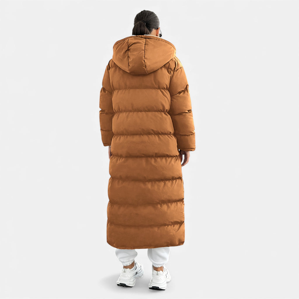 Aveline the Label | Women’s Long Hooded Puffer Coat
