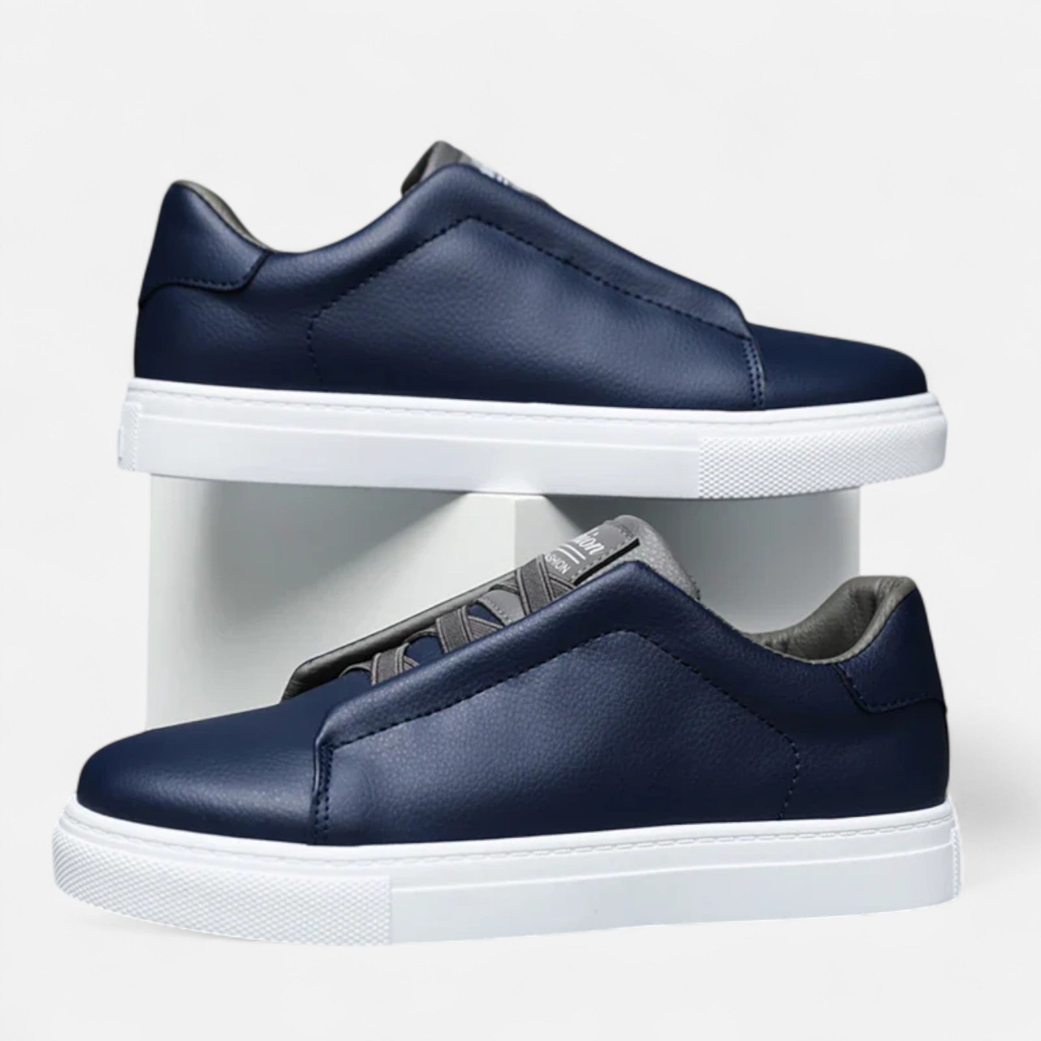 Aveline the Label | Men's Premium Leather Slip-On Sneakers