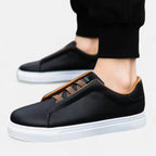 Aveline the Label | Men's Premium Leather Slip-On Sneakers