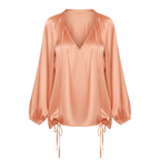 Women’s Lantern Long Sleeve Casual V-Neck Top