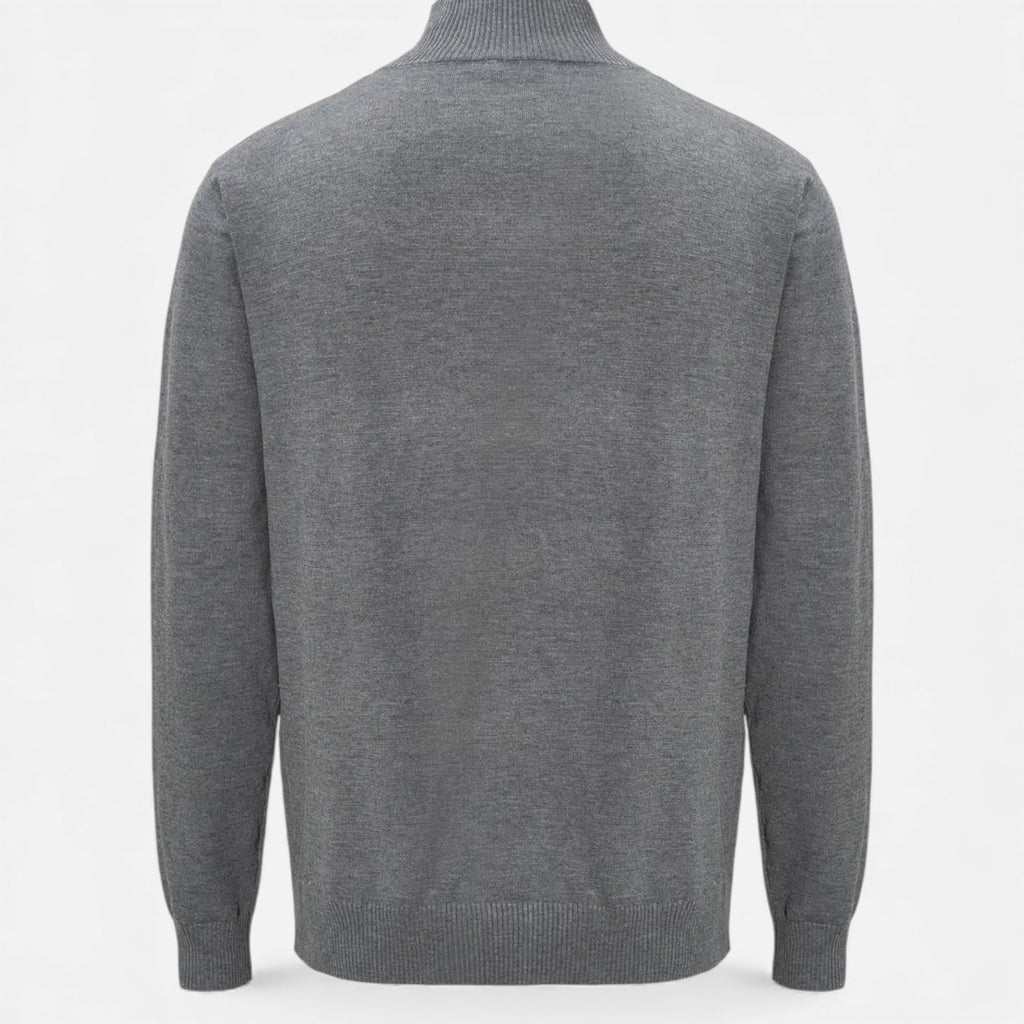 Aveline the Label | Men’s | Stand Collar Pullover – Casual Knit Sweater with Stretch