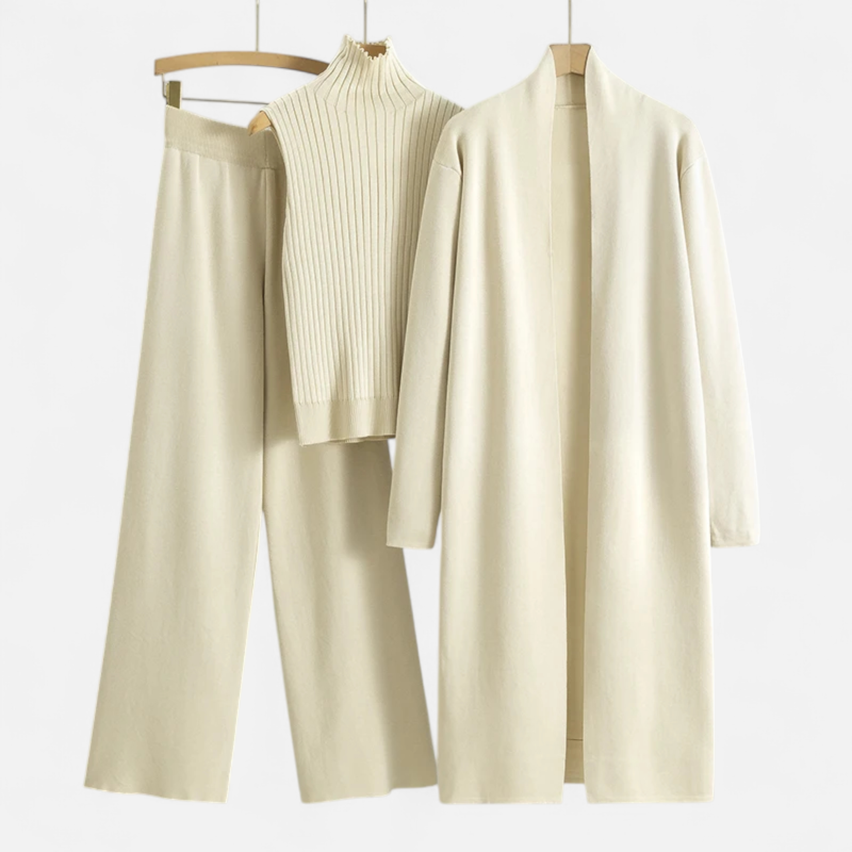 Aveline the Label | Women’s Soft Knitted 3-Piece Cardigan Set