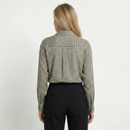 Women’s Geometric Print Long Sleeve Shirt – Lightweight Style