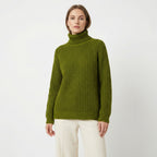 Women’s Turtleneck Casual Sweater – Relaxed Ribbed Knit