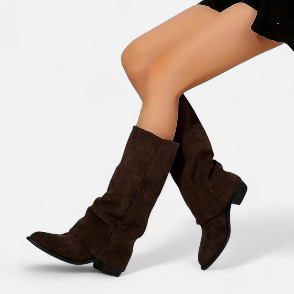 Aveline the Label | Women’s Chunky Heel Long Boots