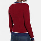 Women’s Colorblock V-Neck Cardigan