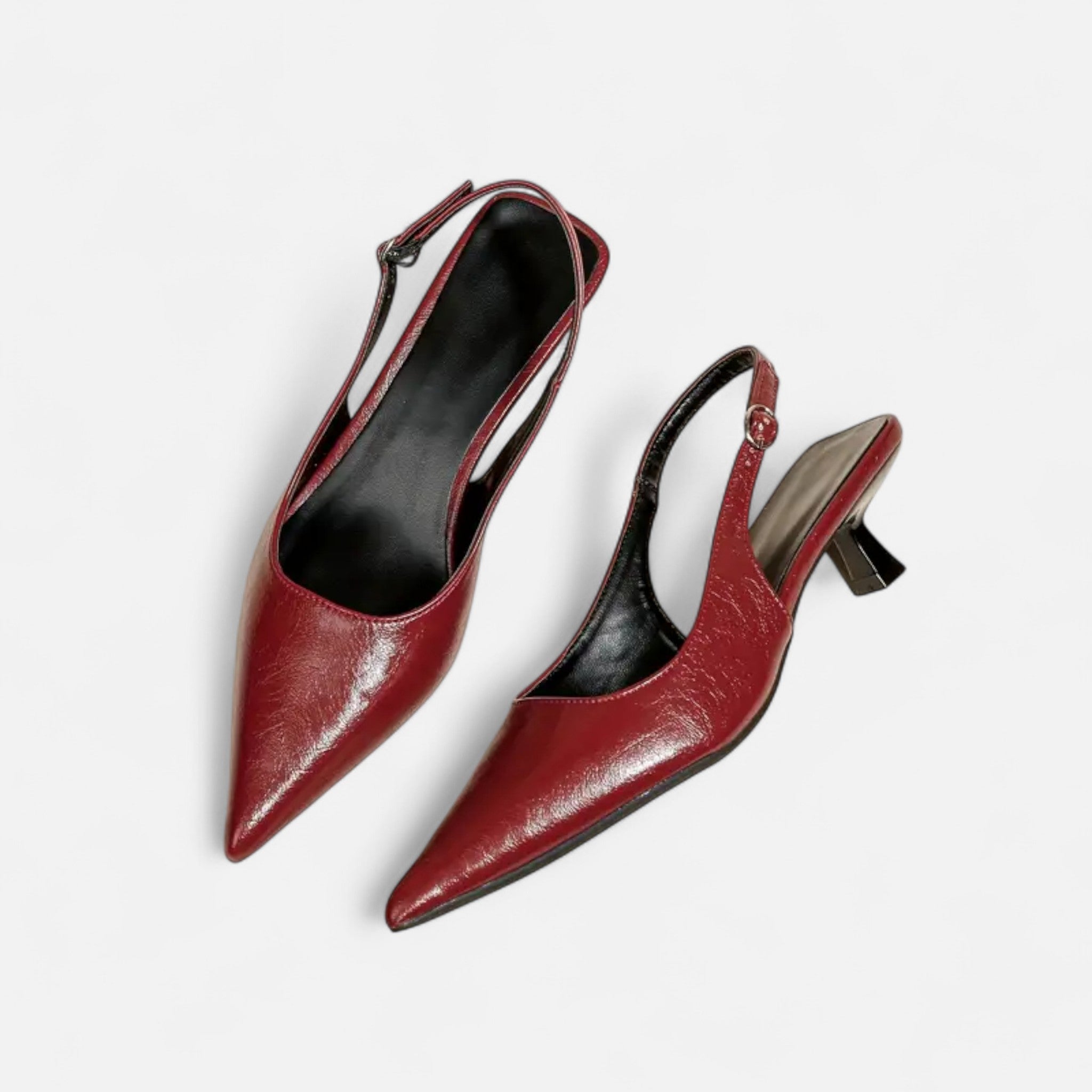 Aveline the Label | Women’s Pointed-Toe Kitten Heel Sandals