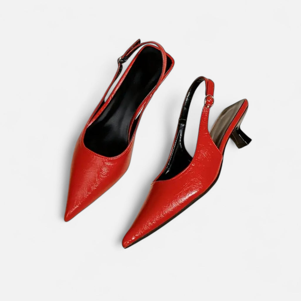 Aveline the Label | Women’s Pointed-Toe Kitten Heel Sandals