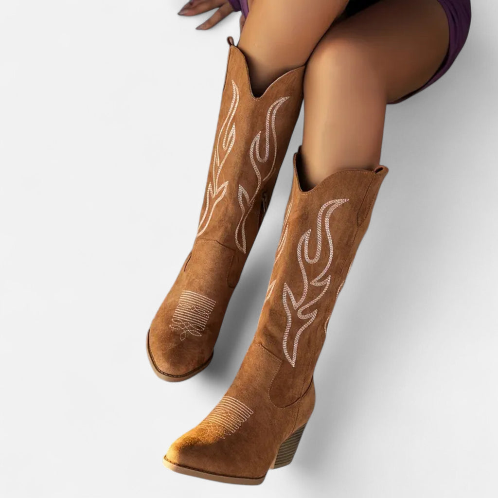 Aveline the Label | Women’s Chunky Heel Cowboy Boots