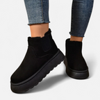 Aveline the Label | Women’s Short Plush Platform Ankle Boots