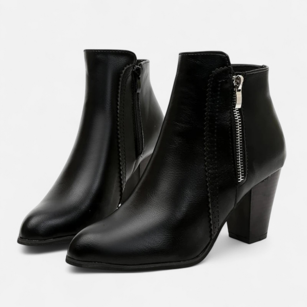 Aveline the Label | Women’s Vintage Zip-Heel Boots