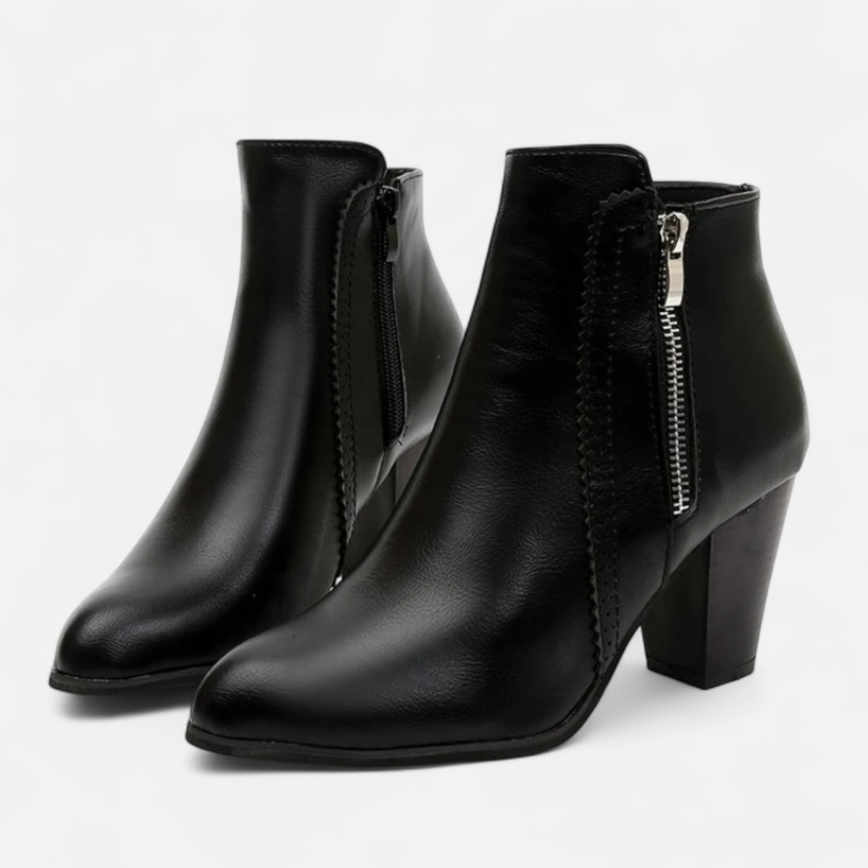 Aveline the Label | Women’s Vintage Zip-Heel Boots