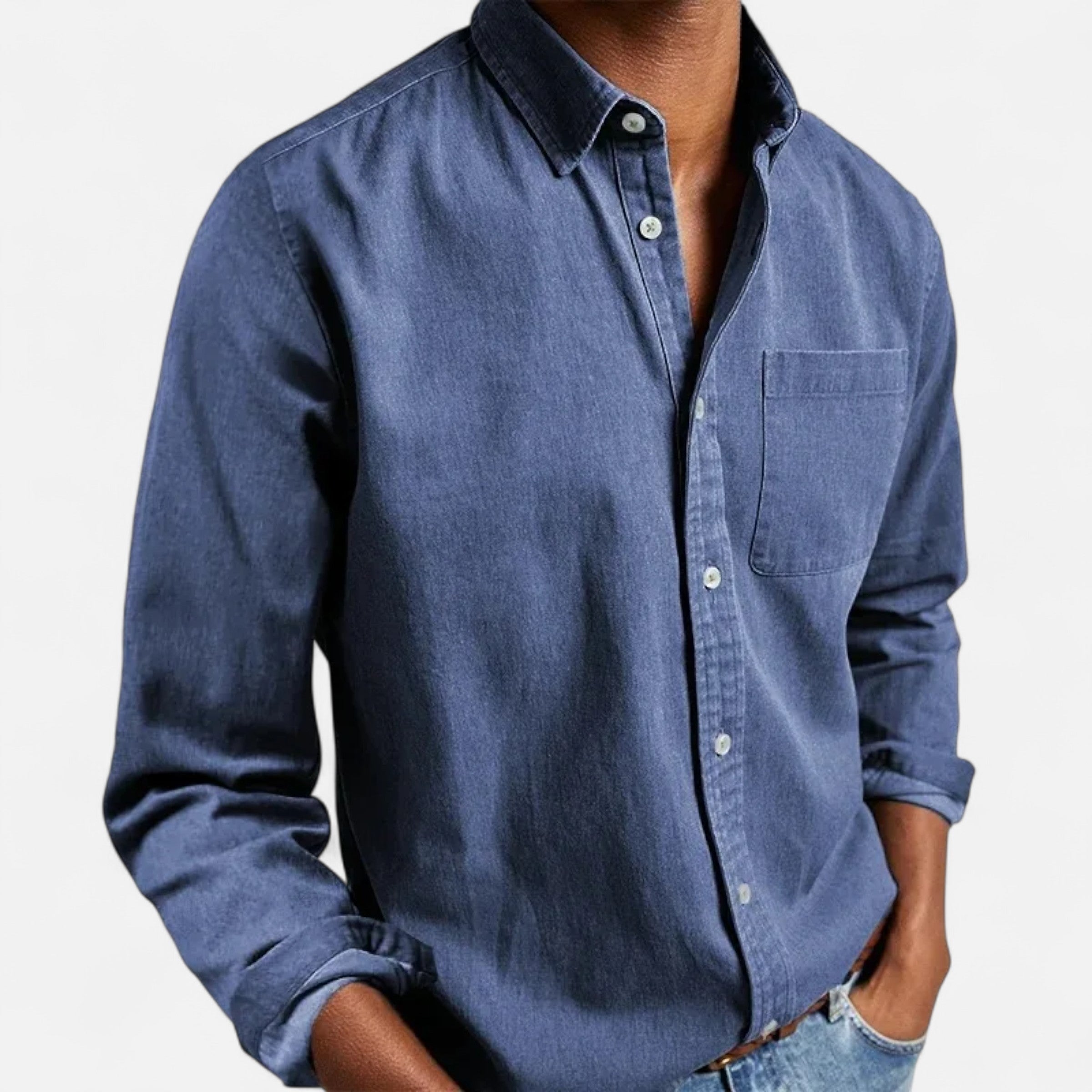 Aveline the Label | Men’s Solid Long-Sleeve Shirt