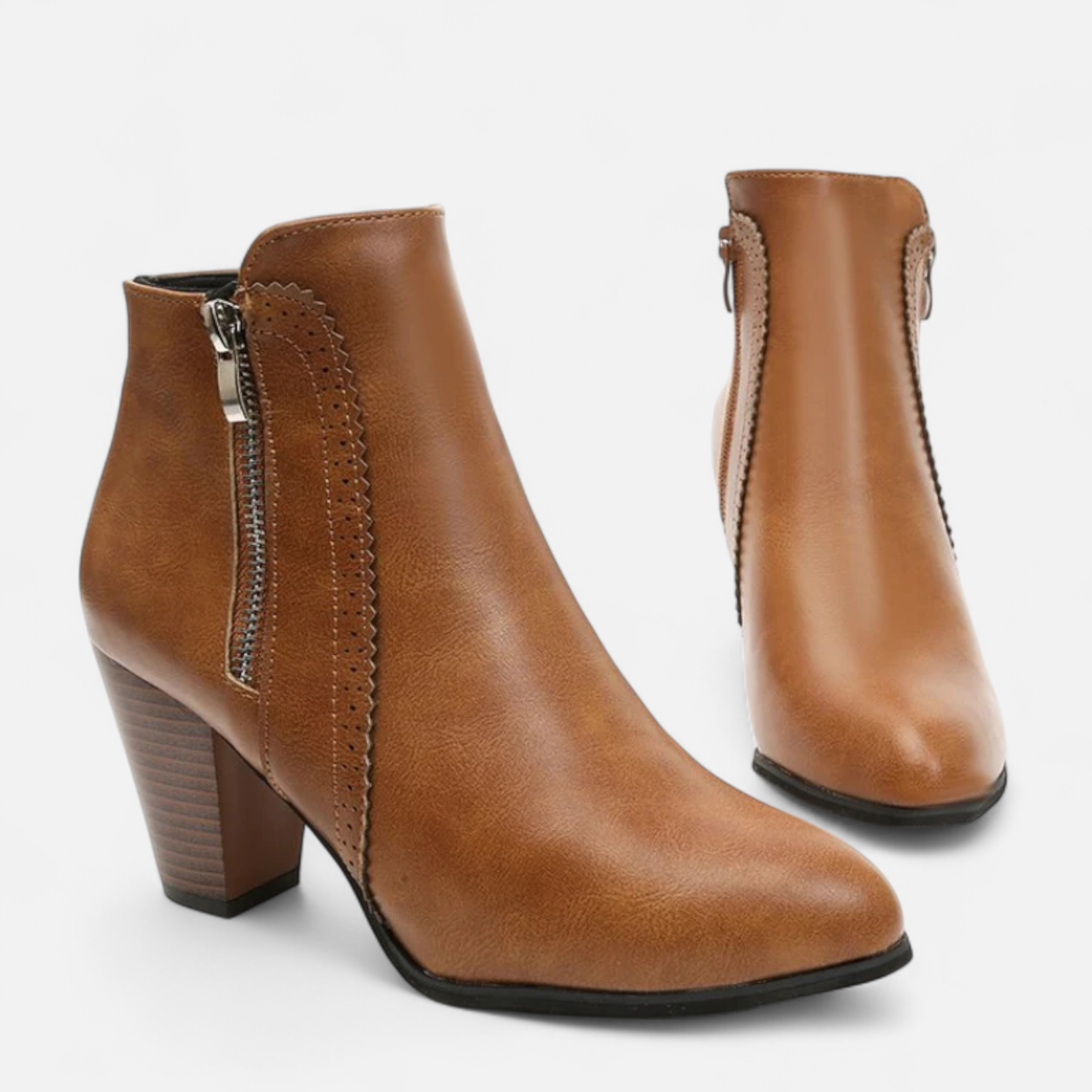 Aveline the Label | Women’s Vintage Zip-Heel Boots
