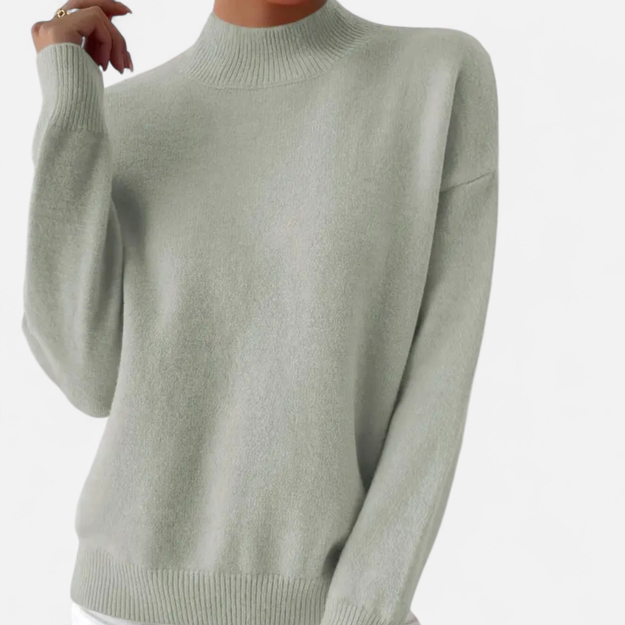 Aveline the Label | Women’s Mock Neck Long Sleeve Sweater