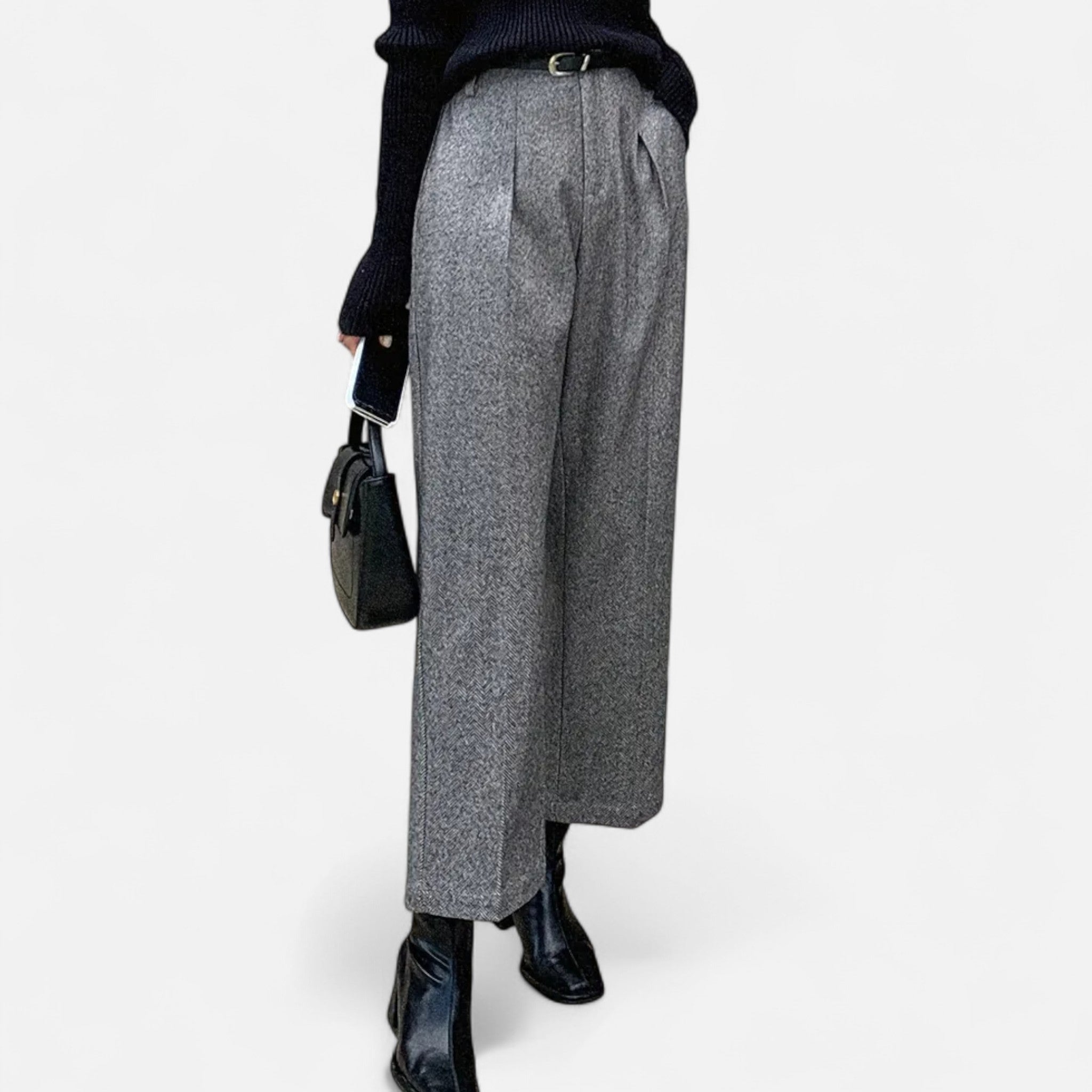 Aveline the Label | Women’s High-Waist Straight Wide-Leg Trousers