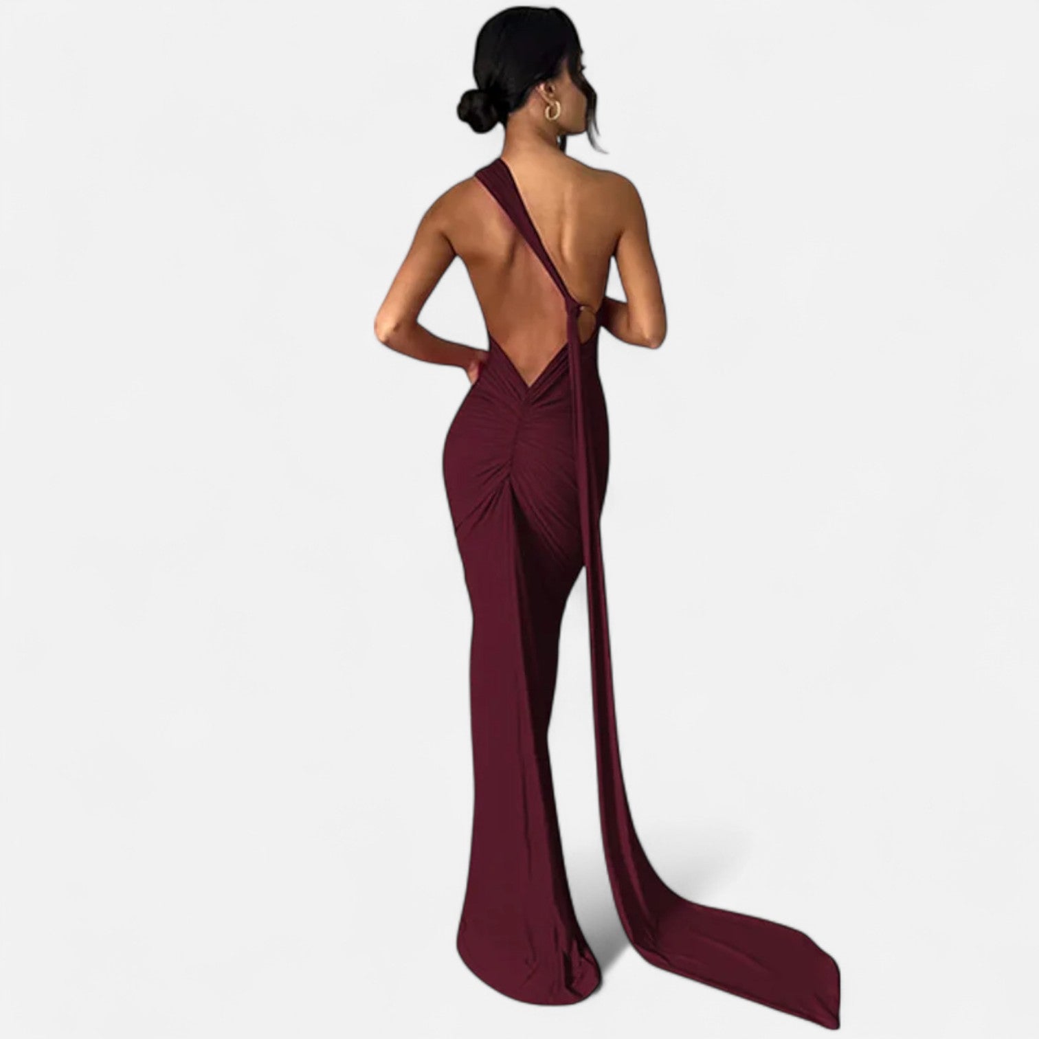Aveline the Label | Women’s Backless Scarf-Tie Evening Dress