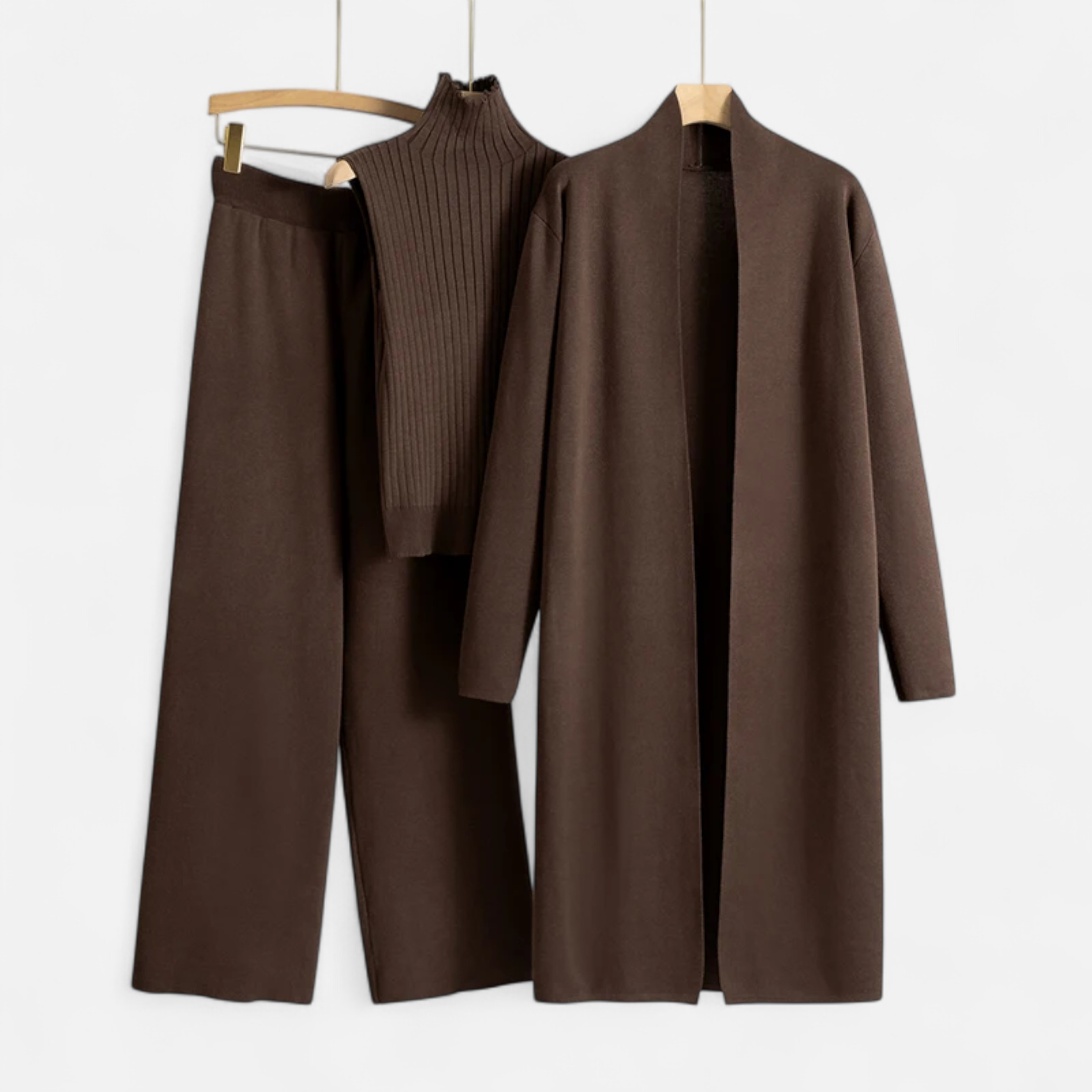 Aveline the Label | Women’s Soft Knitted 3-Piece Cardigan Set