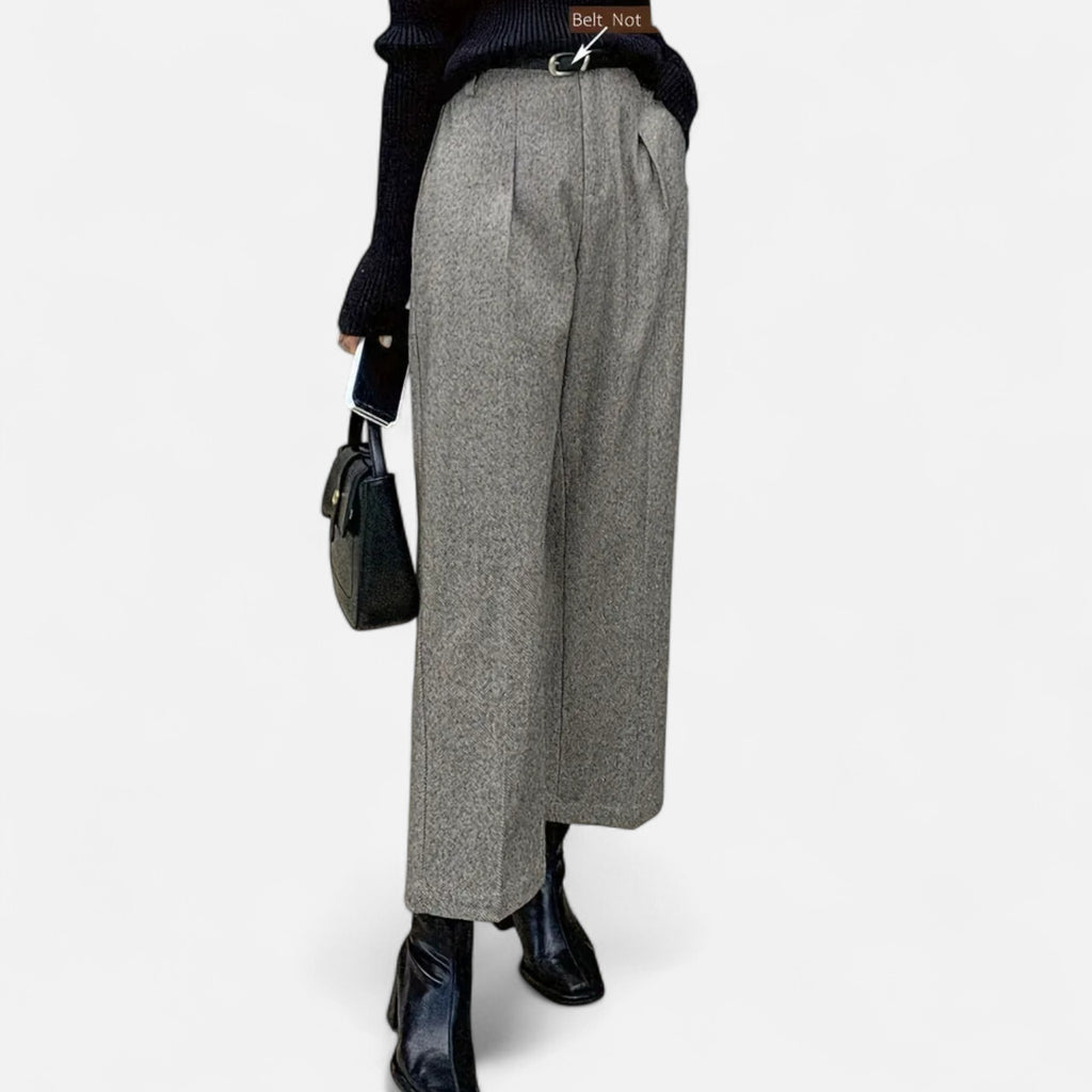 Aveline the Label | Women’s High-Waist Straight Wide-Leg Trousers